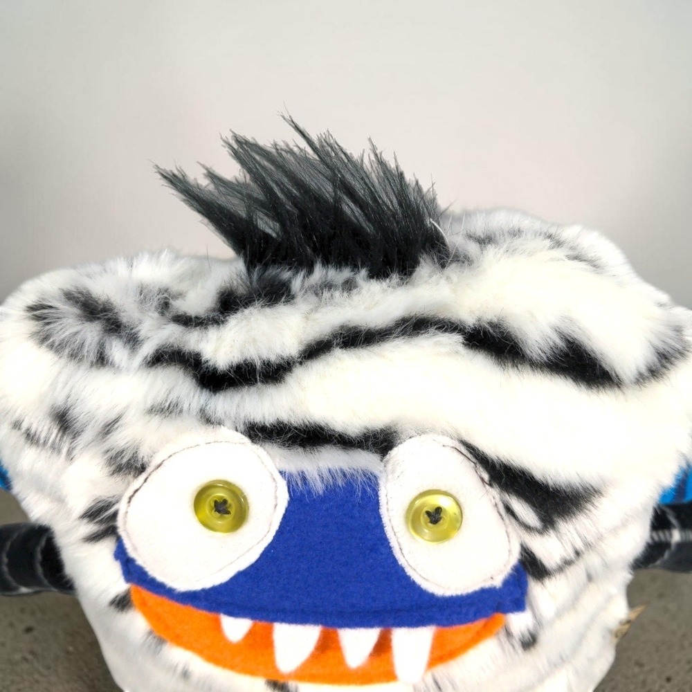 Wild Woogs‎ OOAK Handmade Monster Plush Fabric Art Soft Sculpture Rare Upcycled - Picture 4 of 11